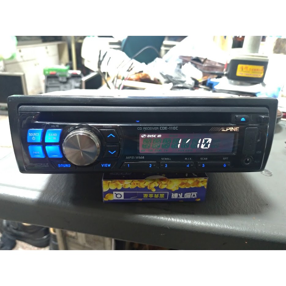 Alpine Cde 110c Cd Mp3 Aux Usb 主機usb Aux 二手汽車音響主機 蝦皮購物