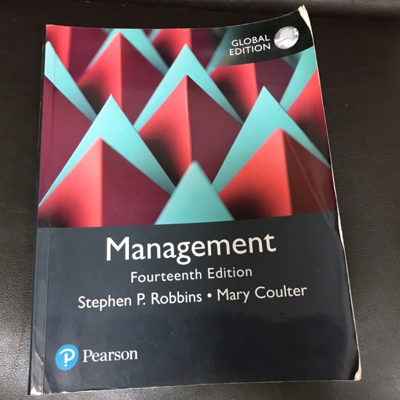 管理學 14版 Management Fourteenth Edition。Pearson出版