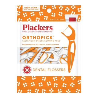 Snow King 普雷克 Plackers Ortho 矯正專用牙線棒36入