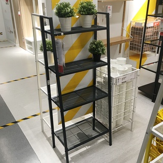 花架 不鏽鋼置物架 花架陽臺落地式 廚房置物架臥室書架白客廳落地多層鐵藝梯形陽臺花架儲物收納架子