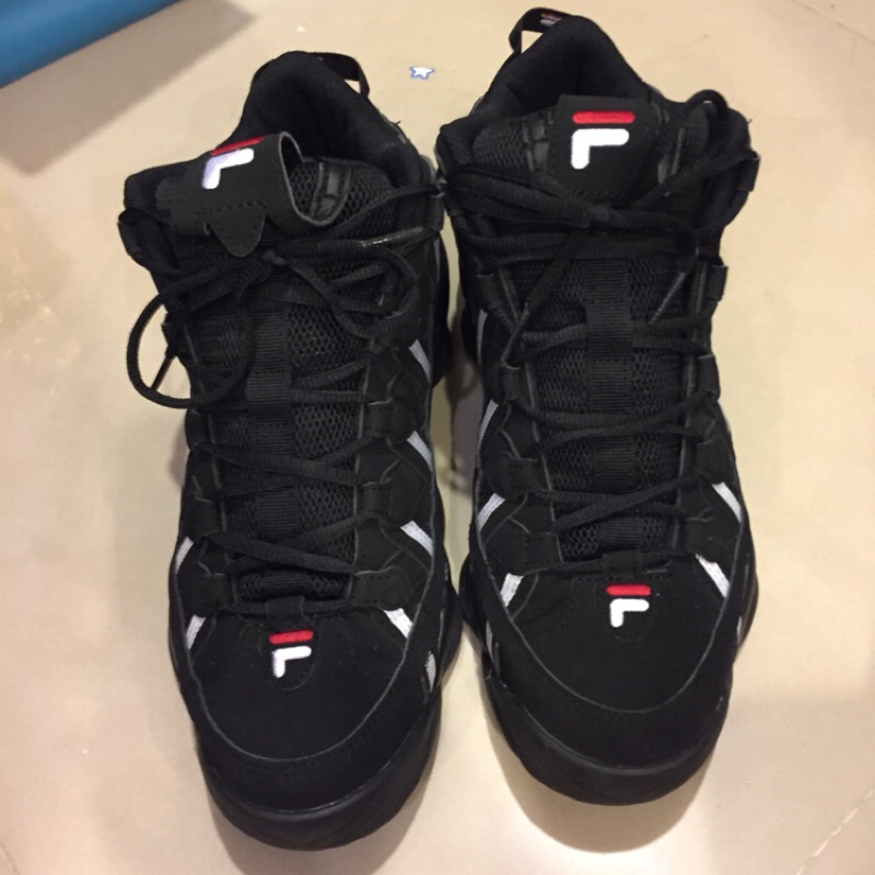 FILA SPAGHETTI  95 籃球鞋 黑白紅 經典復刻  球鞋 老爹鞋 韓國製 蝦皮唯一