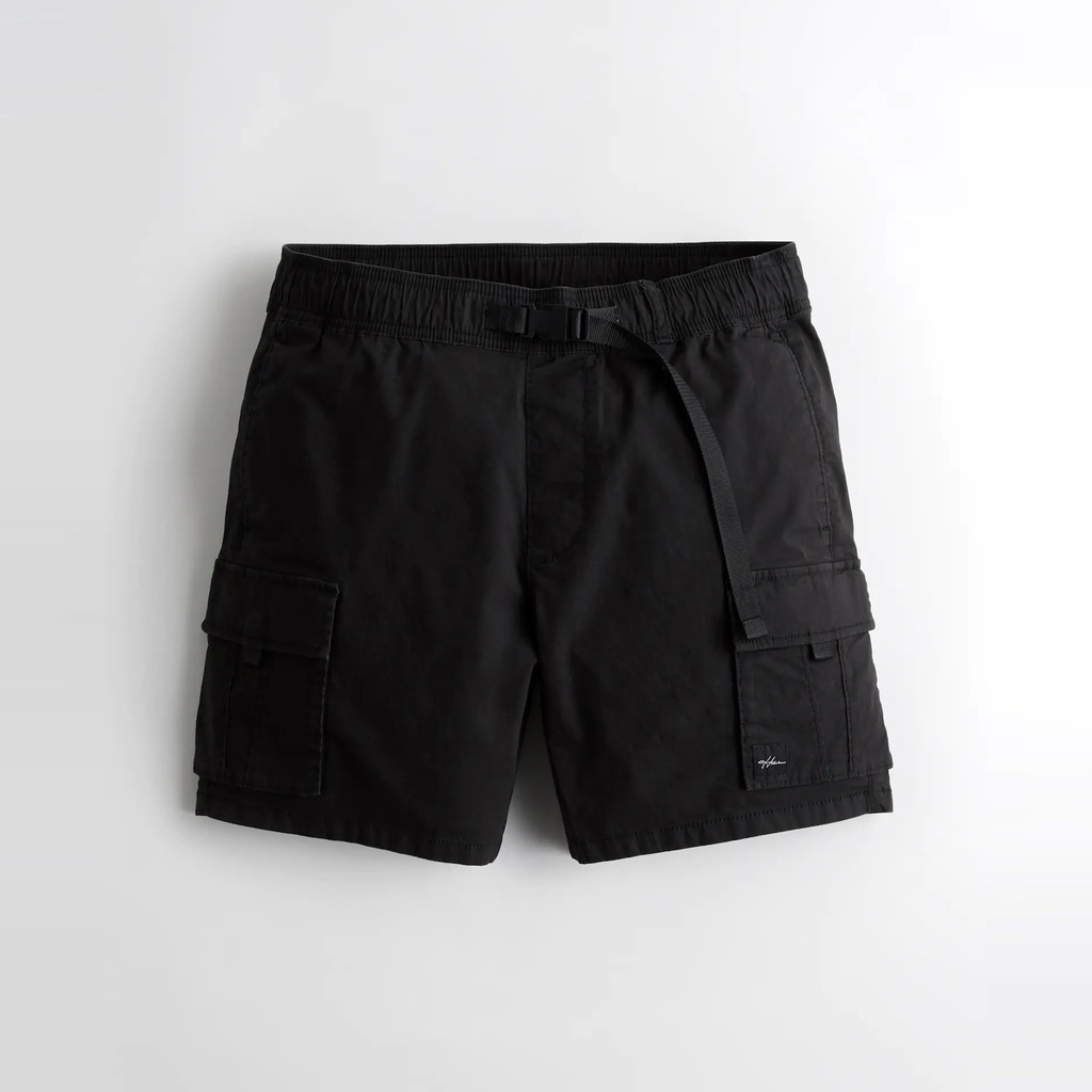 【HOLLISTER Co.】【HCO】HC男款短褲雙袋腰釦黑 F03210816-17