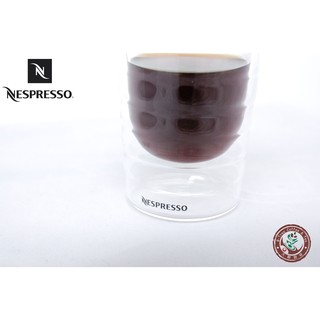 【大樹咖啡】NESPRESSO 雀巢螺紋杯 85ml 150ml 350ml 手工雙層玻璃杯 咖啡杯 真空杯 隔熱杯