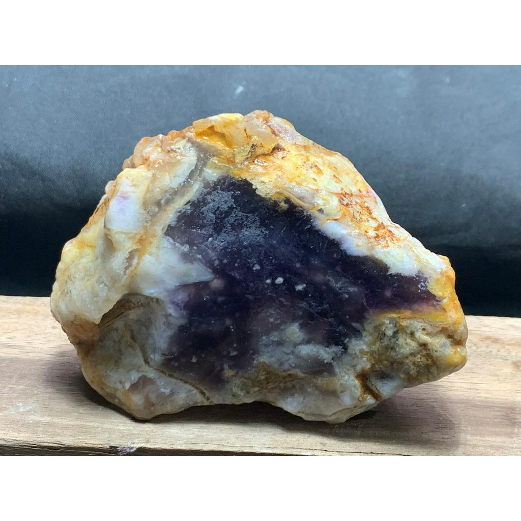 『藏琢』印尼花紫玉229克原石(編號T）/ 紫玉髓 紫玉 原礦