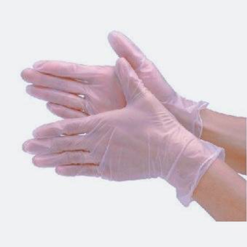 (現貨)無粉PVC手套 無粉透明手套 拋棄式手套 塑膠手套 清潔手套