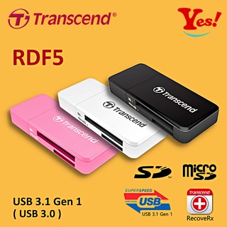 【Yes！公司貨】創見 Transcend MicroSD SD Reader RDF5K/W USB 3.0 讀卡機