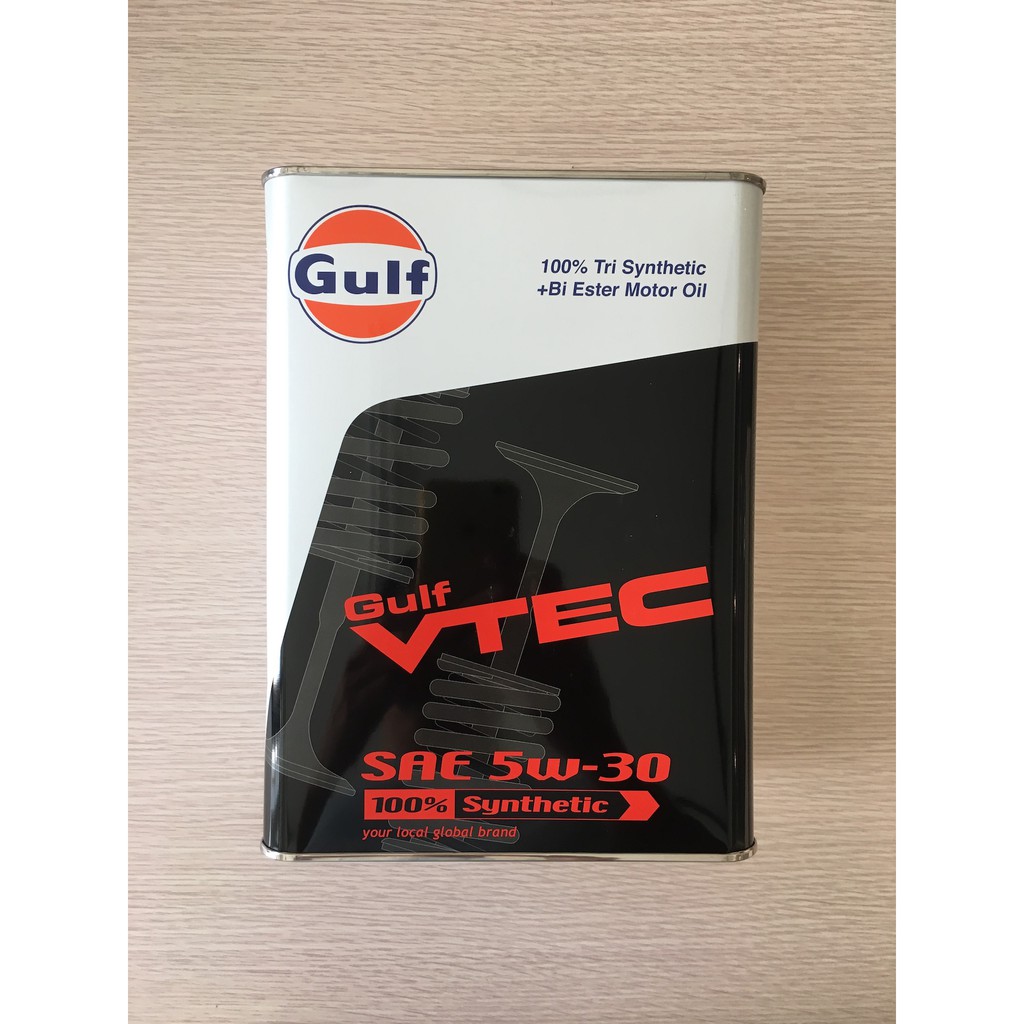 日本進口 Gulf 海灣 VTEC 5w30 5W30 雙酯 頂級全合成機油 現貨供應 附發票
