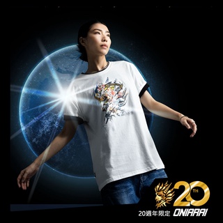 BLUE WAY 鬼洗ONIARAI-20週年經典圖騰 純棉短TEE(白)