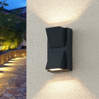 家居裝飾 5W 10W LED 現代簡約創意戶外防水壁燈門燈露台陽台花園壁燈