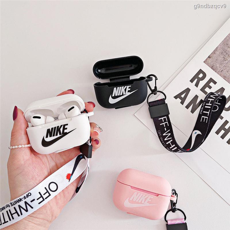熱賣 現貨 免運費❈潮牌Nike3代Airpods保護套掛件蘋果1/2代無線藍牙耳機套硅膠軟殼