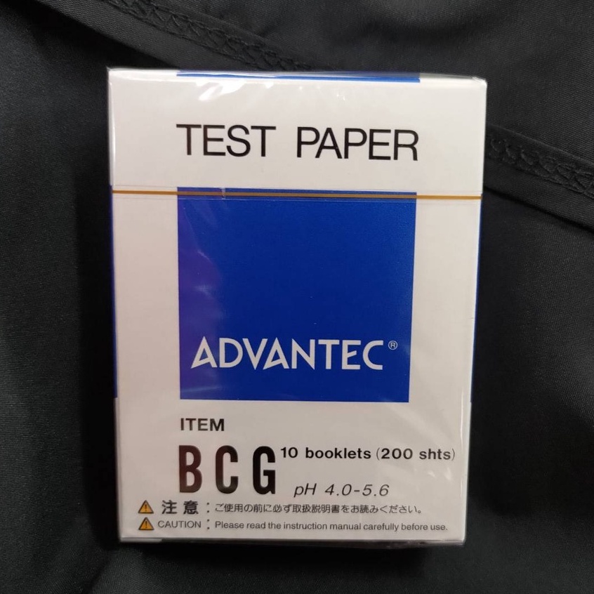 日本TOYO ADVANTEC書型BCG酸鹼測試紙PH 4.0-5.6含稅附發票