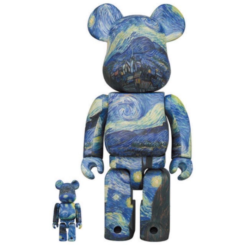 BE@RBRICK 梵谷 星空 星夜 400% 100% bearbrick MEDICOM TOY