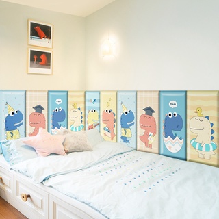 兒童防撞軟包 3d立體軟包 自粘卡通寶寶床頭牆圍貼 兒童房護牆榻榻米防撞牆貼床圍