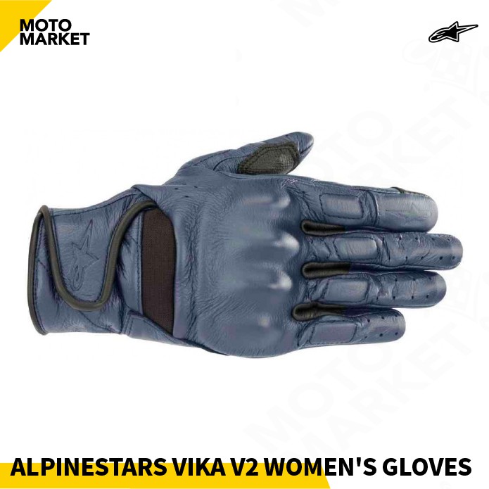 【摩托麻吉】義大利 ALPINESTARS VIKA V2 GLOVES 防摔手套 可觸控 全粒面皮革 女版 #藍
