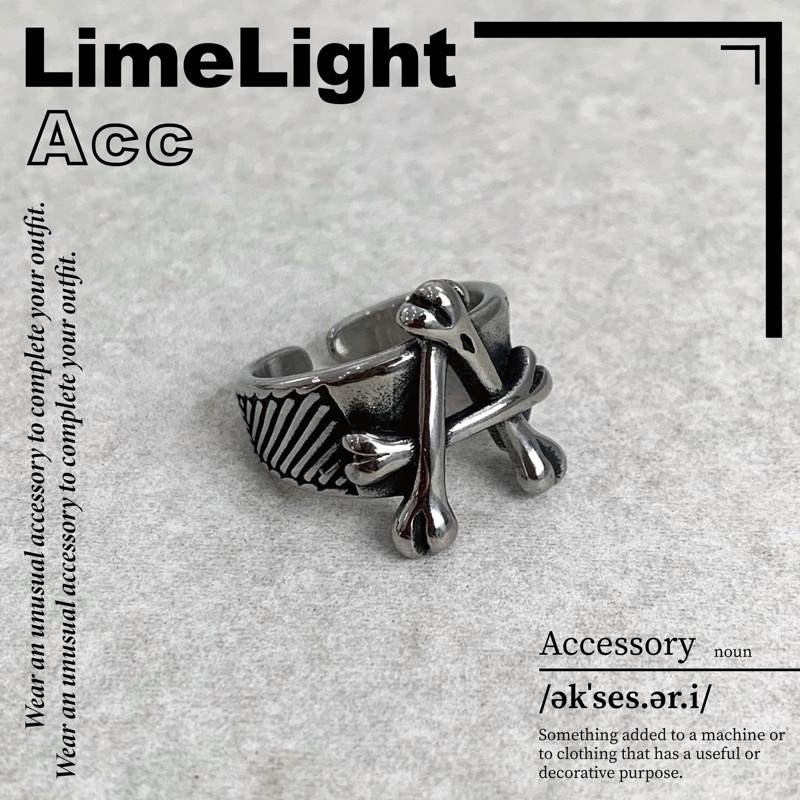 ☆LimeLight☆ ATONE STUDIO / 肋骨 / 骨頭 / 線條 / 開口 / 飾品 鈦鋼 戒指 27