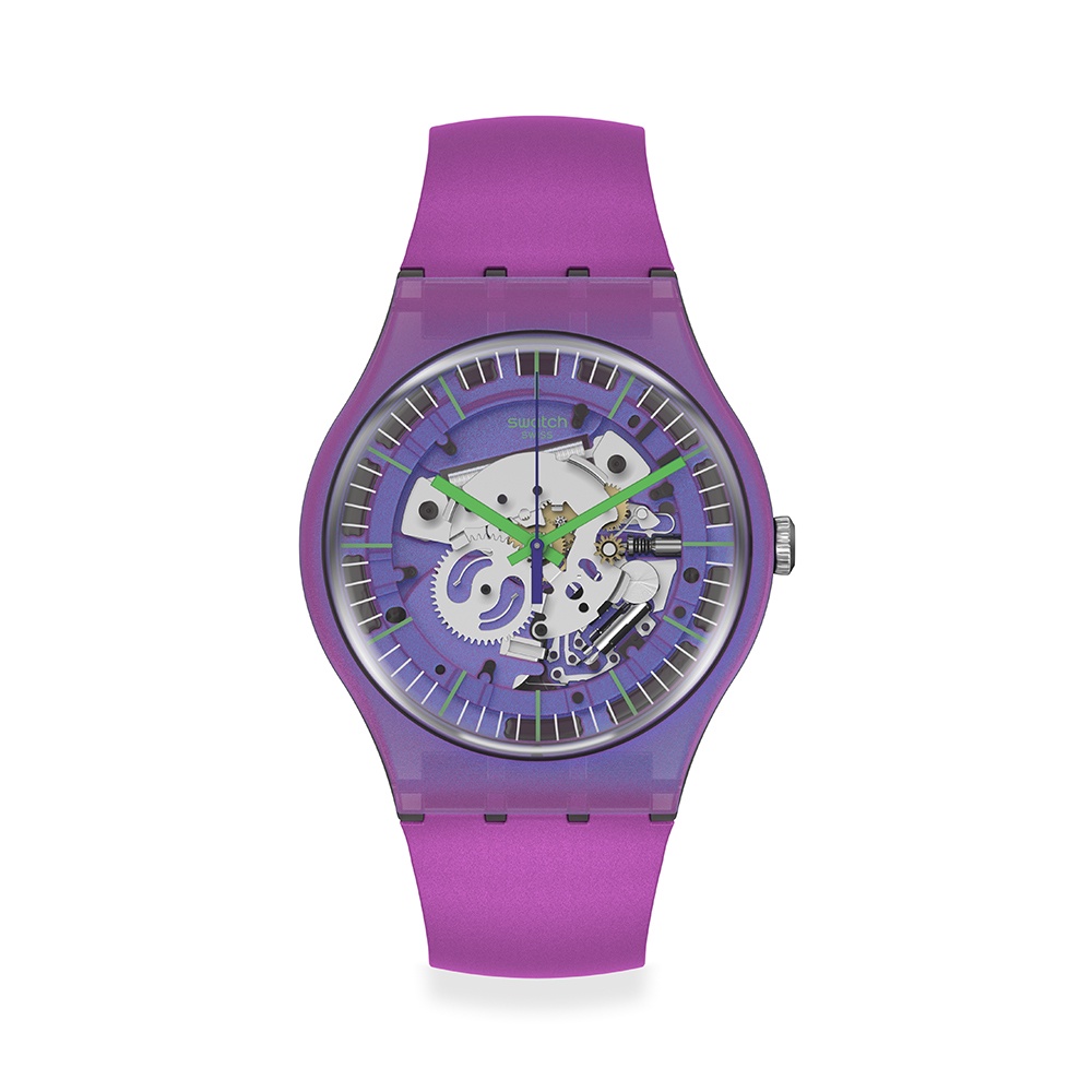 【SWATCH】New Gent 原創 手錶SHIMMER PURPLE(41mm) 瑞士錶 SUOM115