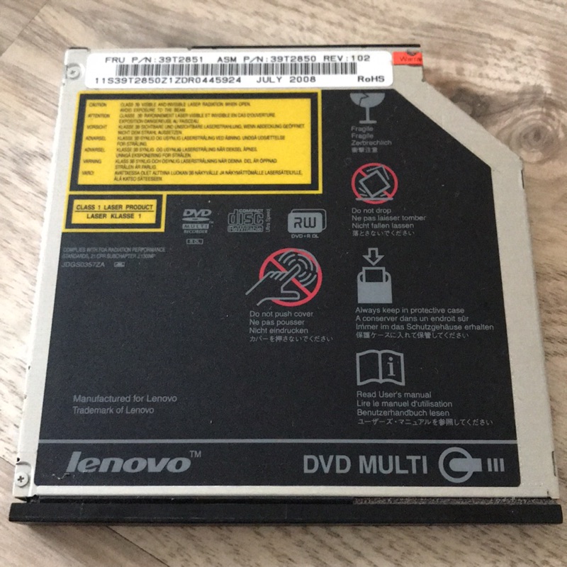 Lenovo 聯想 筆電 光碟機 DVD CD-RW