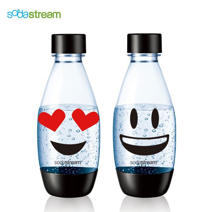 Sodastream 水滴型專用水瓶 500ML 2入(Emoji) 氣泡水機專用 原廠配件