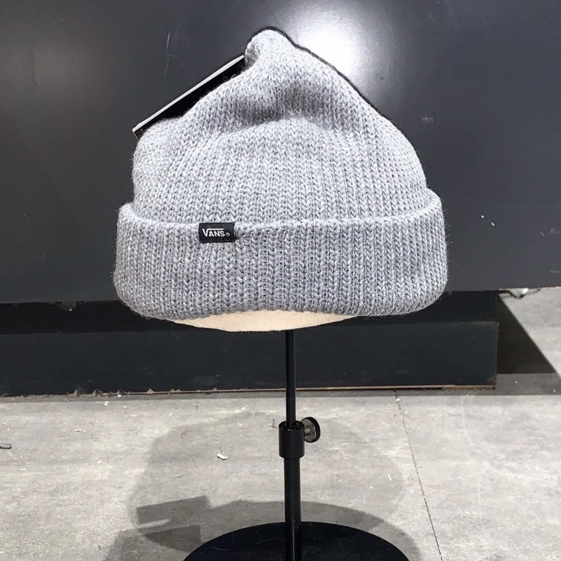 ［poco韓國代購］VANS BEANIE 毛帽 經典款 Logo 咬標 黑色 灰色 米色 正品代購