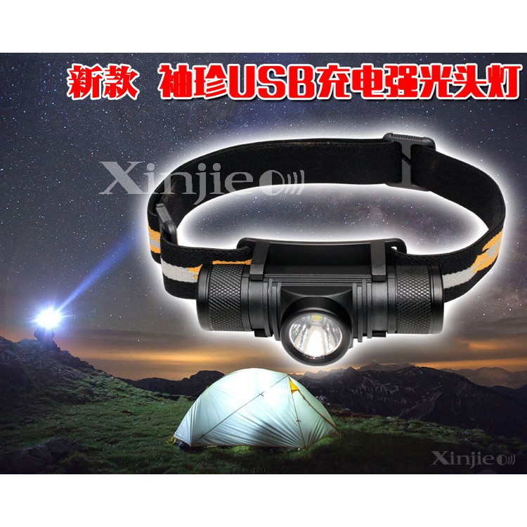 信捷【B58單】XM-L2 LED 強光頭燈 工作燈 工地巡邏 汽修維修燈 露營燈Q5T6