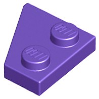 【一組】LEGO 樂高 零件 24299+24307 紫色 斜切機翼薄板 2x2 6167467 6167469