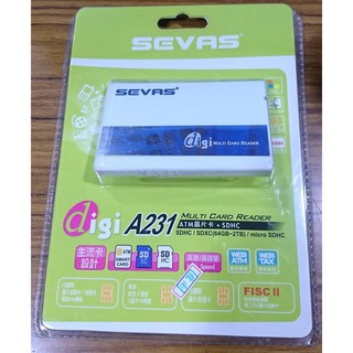 點子電腦☆北投 全新 SEVAS A231 讀卡機 ATM晶片 SDHC USB☆180元