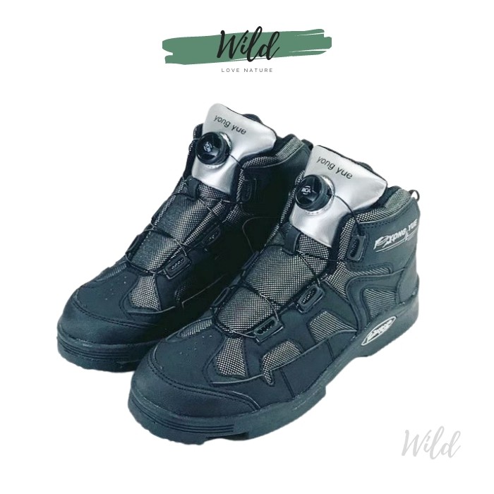 Wild 銀灰運動型磯釣防滑釘鞋/釣魚釘鞋/防滑鞋