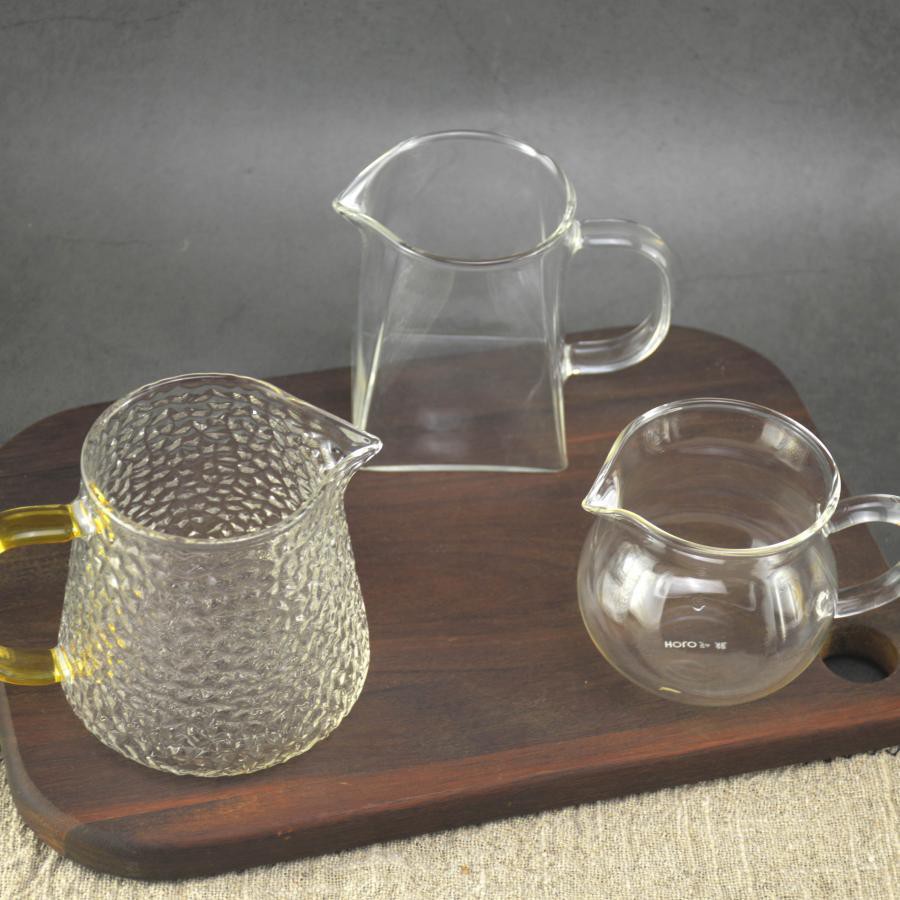 耐高溫玻璃咖啡壺手沖咖啡分享壺茶海方形錘紋茶具沖茶壺 蝦皮購物