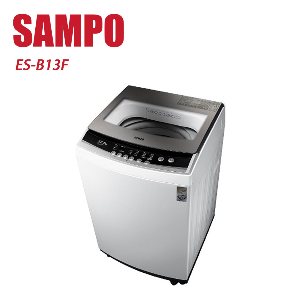 SAMPO 聲寶- 12Kg直立式定頻洗衣機 ES-B13F 含基本安裝+舊機回收 贈 7-11商品卡500元 大型配送