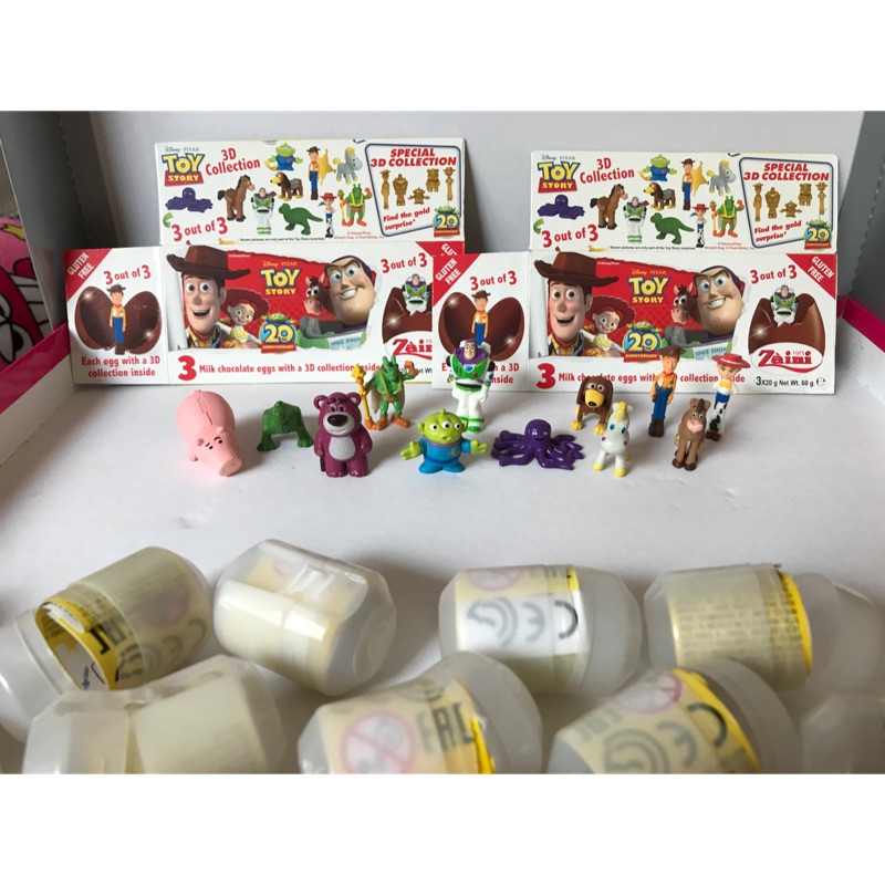 玩具總動員3 健達 彩色版12隻一組一起賣 阿尼Zaini 義大利 巧克力蛋 出奇蛋 驚喜蛋 驚奇蛋