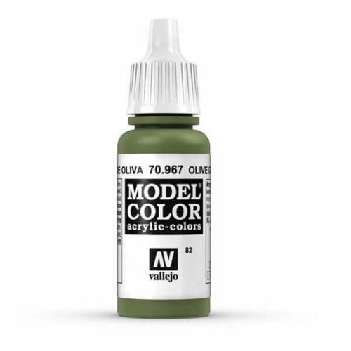 Acrylicos Vallejo 模型色彩 Model Color 082 70967 橄欖綠色 17ml