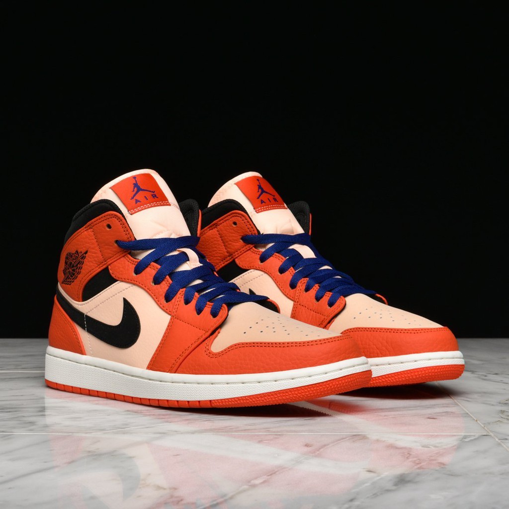 air jordan 1 mid team orange