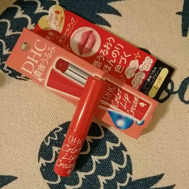 [日本帶回]DHC 濃密保濕潤色護唇膏 紅色