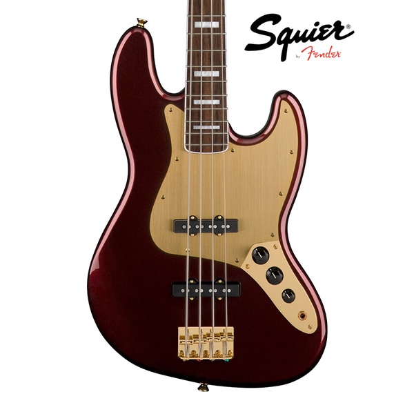 『限量預定』Squier 40TH Jazz Bass 電貝斯 Gold Fender Ruby Red Fender