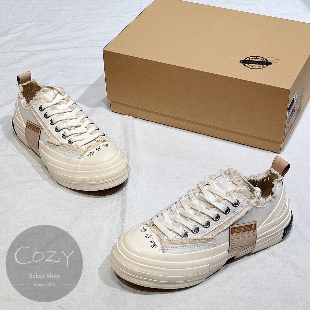 台北實體店Cozy_Taipei_👟 Xvessel GOP Low White 吳建豪 解構 全白 硫化鞋