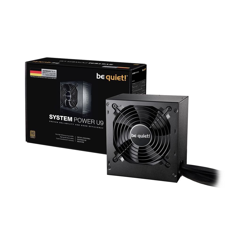 【前衛】【AG】be quiet! SYSTEM POWER U9 500W 80+銅牌