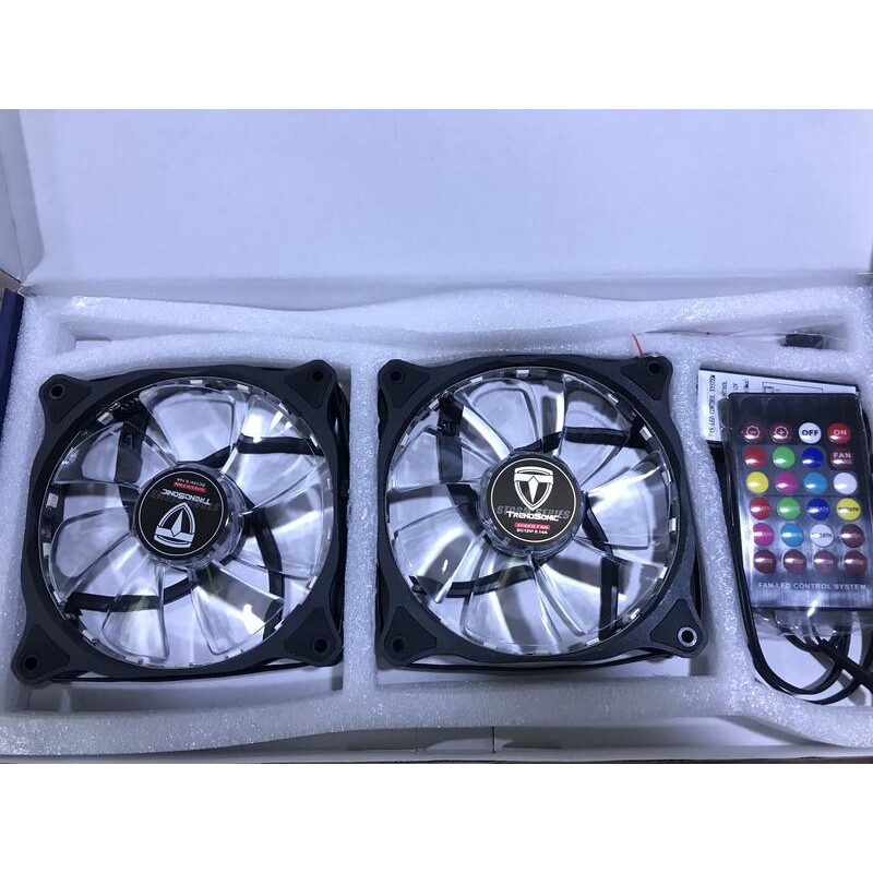 點子電腦☆北投@ Trendsonic 翰欣 RGB 風扇組 內含風扇x2和一組控制器☆750元