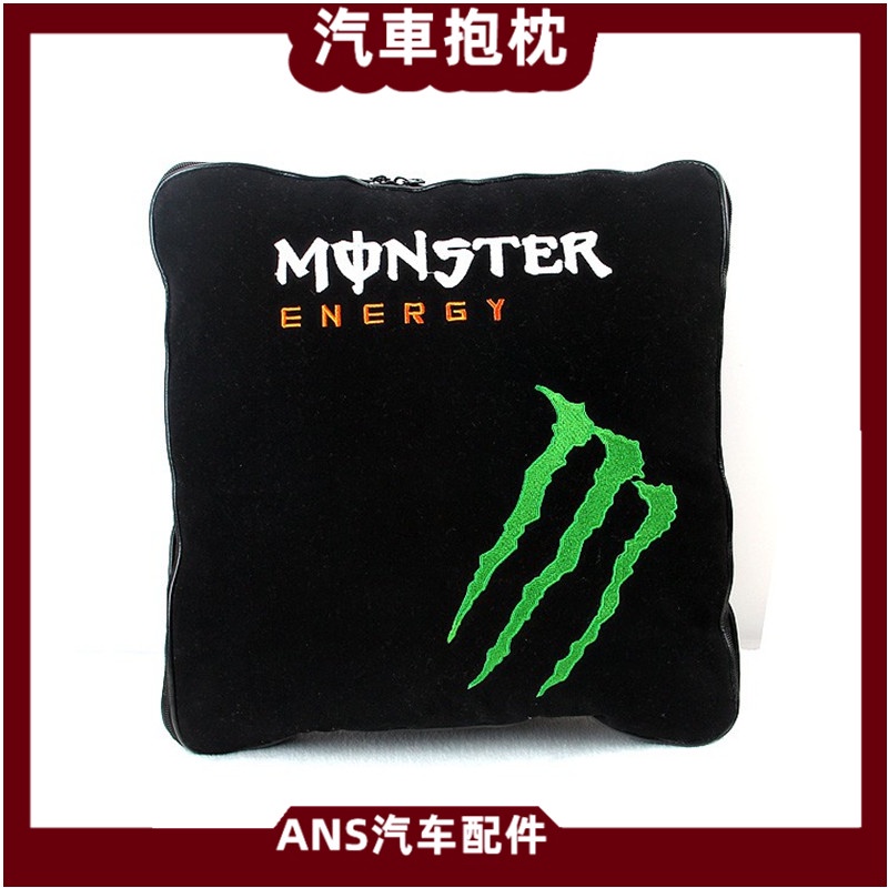 Monster 立體刺繡 抱枕毯 車用被 涼被抱枕抱枕被 毛毯被魔爪 鬼爪 Energy Focus 拉力 WRC