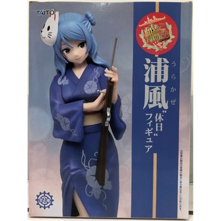 FGS> 正版 日版 TAITO 景品 艦隊收藏 艦娘 浦風 休日 和服 制服 長槍 步槍 面具 性感 美女 公仔