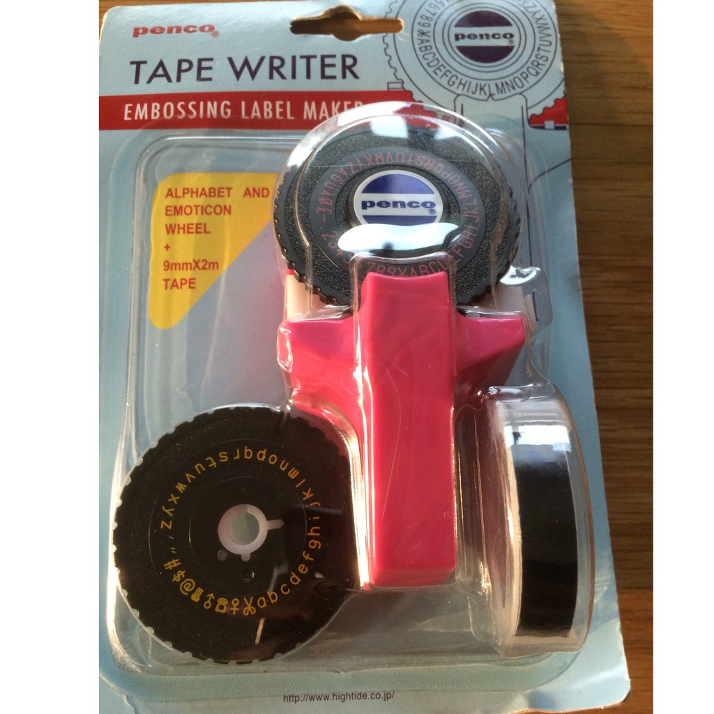日本Hightide Penco 打標機 Tape Writer 粉紅色 全新商品！未拆封！