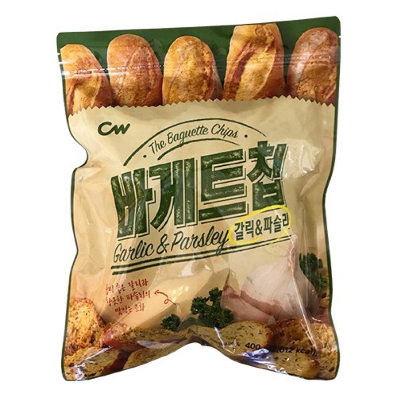 Juju小舖@韓國🇰🇷CW 大蒜麵包餅乾 400g