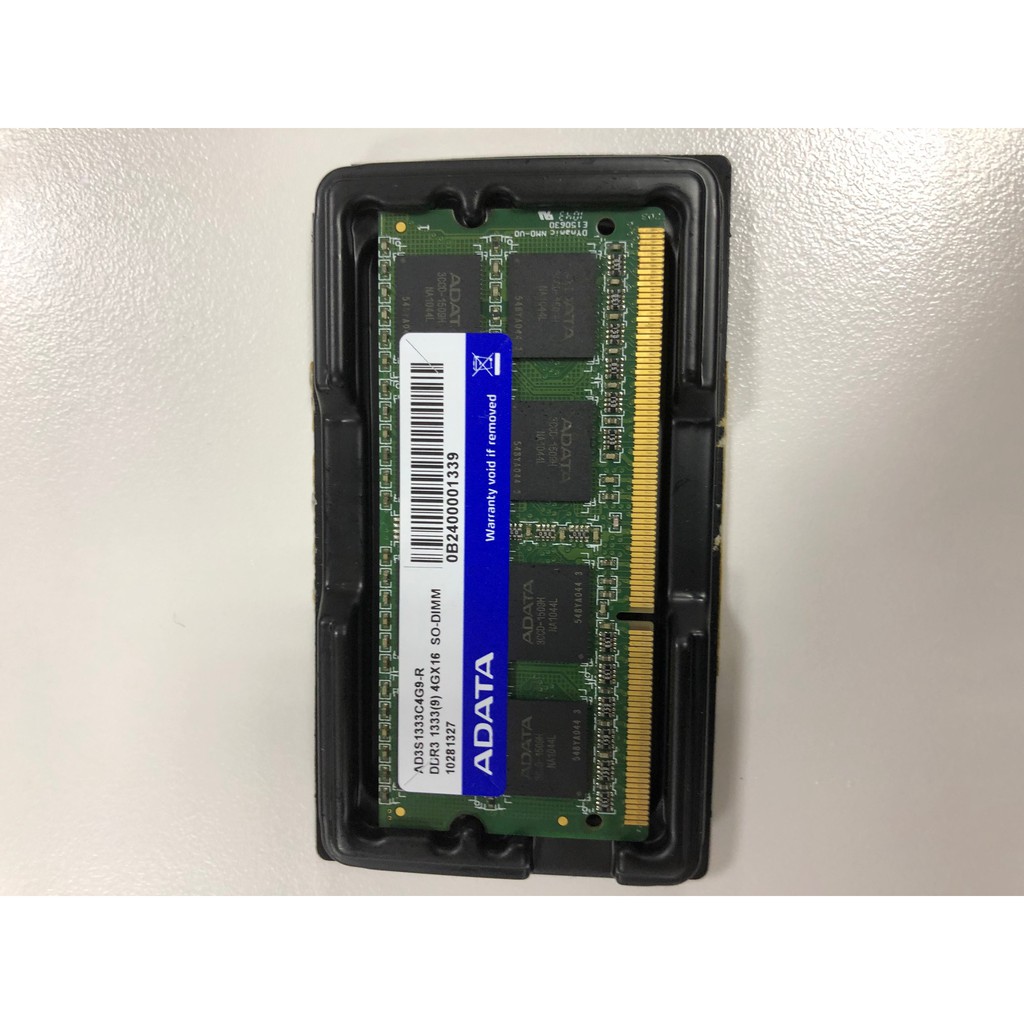 Adata 威剛 DDR3 1333 4GB sodimm 筆電專用