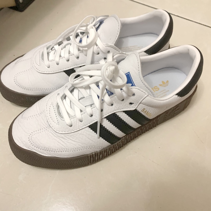 adidas Samba Rose 水原希子 白色 厚底 膠底 SambaRose 餅乾