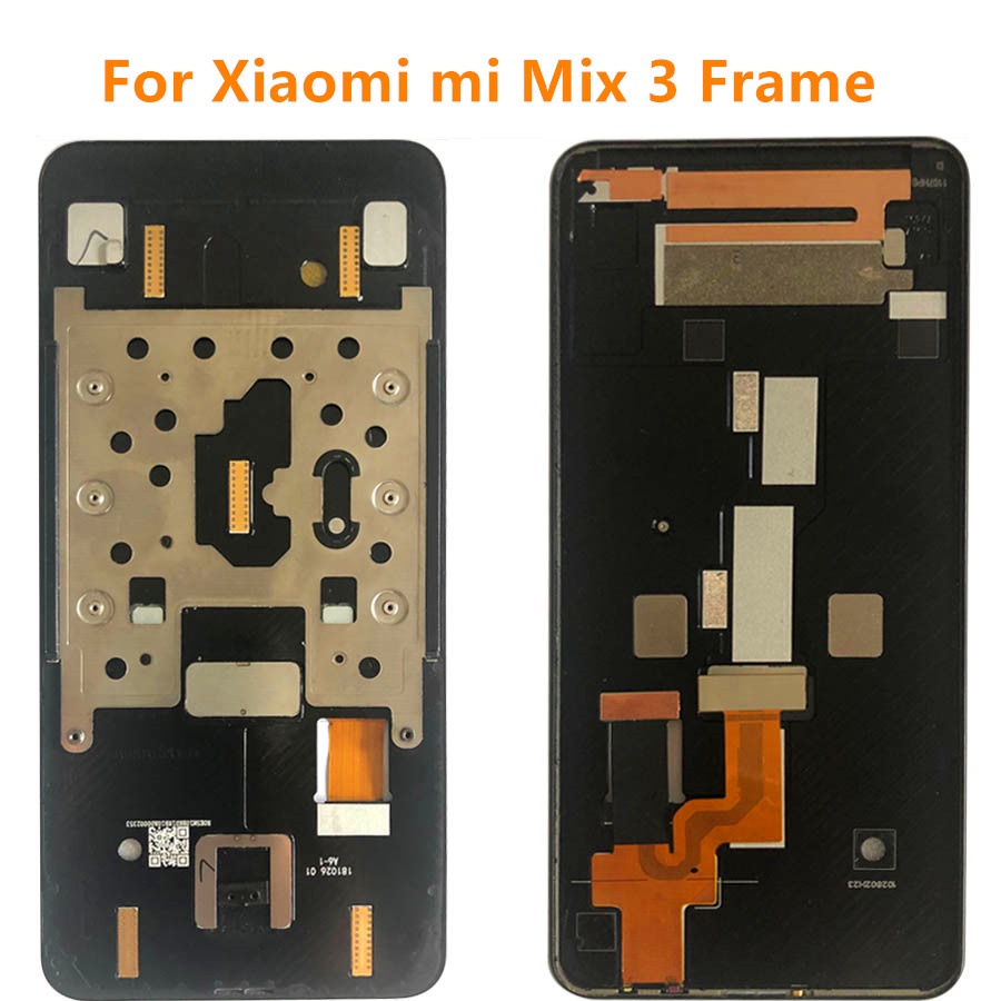 適用於小米 Mi Mix 3 Frame LCD 屏幕支撐外殼的小米 Mi Mix 3 Mix3 前框架