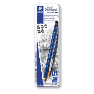 （快速出貨）STAEDTLER 施德樓 100A-G6 頂級水性藍桿鉛筆 6支組 鐵盒 贈精美小禮歡迎詢問