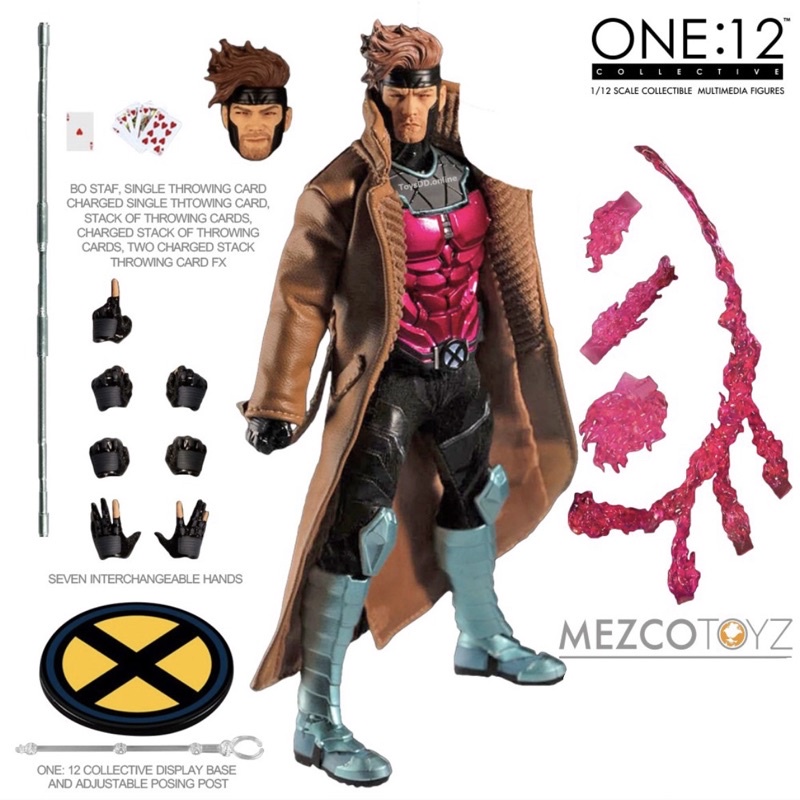 MEZCO TOYZ【金牌手】Gambit ONE:12 COLLECTIVE 大衣微受潮 Marvel Comics