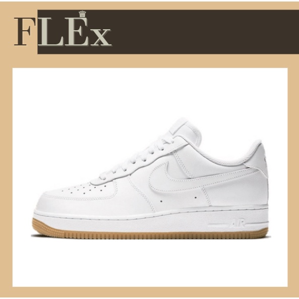 FLEx美式穿搭 | Nike Air Force 1 '07 全白 焦糖底 皮革 休閒鞋 男女鞋 DJ2739-100