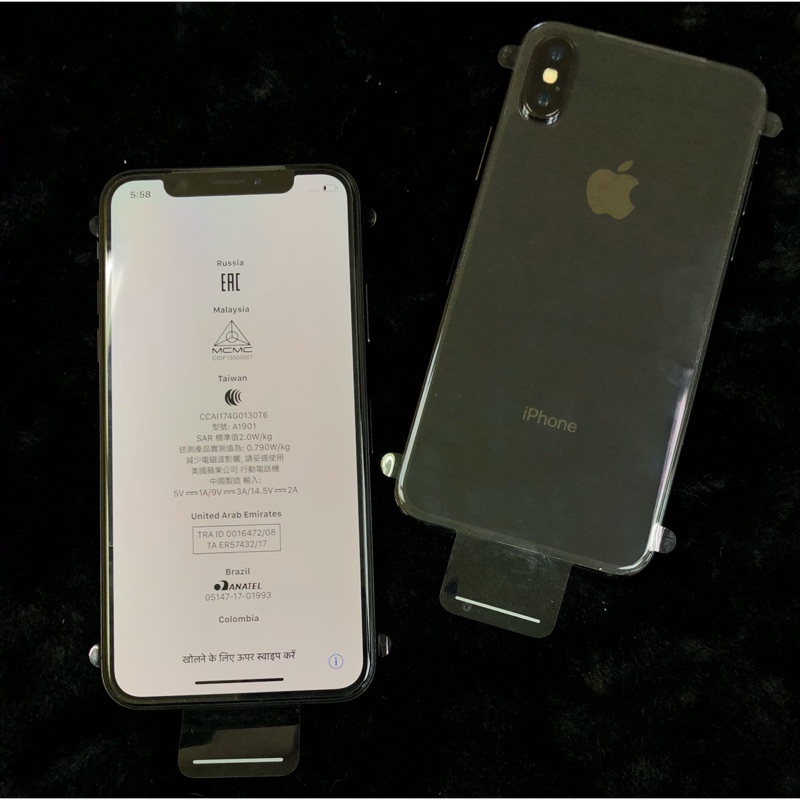 原廠官換機單機新品iphone X 黑色256g 全新單機未使用過 蝦皮購物