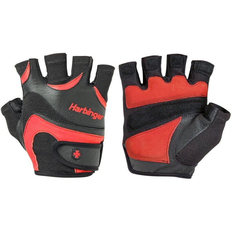 [線上體育]  Harbinger  Flexfit Men gloves男  重訓/健身手套 Black/Red