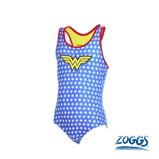 ZOGGSx正義聯盟 幼童 神力女超人運動型連身泳衣